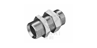 British tube external thread 60° inner cone over plate joint
