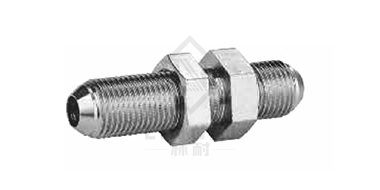 Metric external thread 74° external cone cross-plate connector

