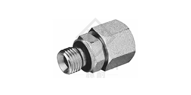 The end of the metric threaded rubber pad sealing column 
 / Etremic internal thread 24° conical O-ring seal
