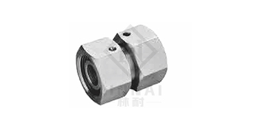 Internal threaded straight-through connector
