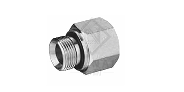 For the British tube external thread 60° inner cone or hexagonal end face 
 Combination pad sealing male pipe internal thread ISO 1179
