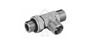 British tube thread adjustable to O-ring sealed column end main branch three-way
