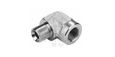 90° bent English pipe external thread 60° inner cone 
 /English tube internal thread lSO 1179
