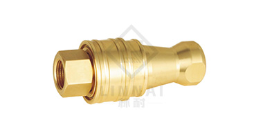 KZD medium pressure high-performance gas-liquid quick connector (brass)