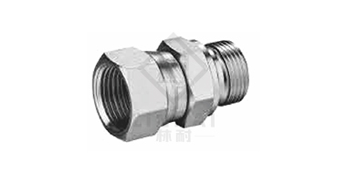 British tube external thread rubber pad sealing 
 /US-made JIC internal thread 74° inner cone
