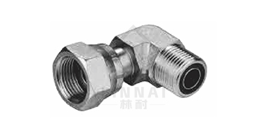 90° bend American ORFS external thread O-ring plane 
 Seal/ORFS internal thread

