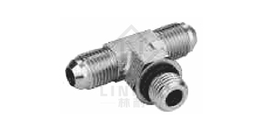 US-made JIC external thread 74° outer cone/SAE outer thread with O-ring light series ISO 11926-3 branch tee
