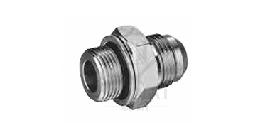 American-made JIC external thread 74° external cone 
 /British pipe external thread O-ring
