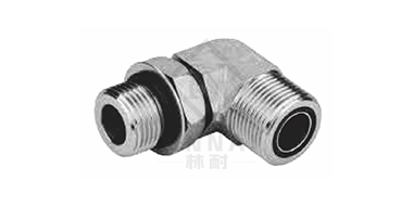 90° curved American ORFS external thread O-ring flat seal 
 /American SAE male thread with O-shaped ring weight series ISO11926-2
