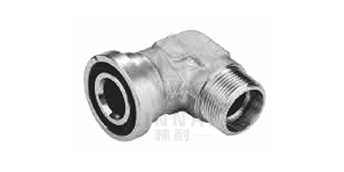 90° curved metric thread sleeve/heavy series flange ISO6162-2
