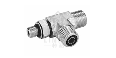 American ORFS external thread O-ring flat seal/American SAE 
 External thread with O-shaped ring heavy series ISO 11926-2 main support tee
