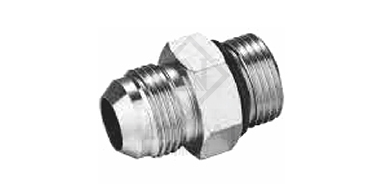 American JIC external thread 74° external cone
/SAE external thread  Light series with O-ring ISO 11926-3
